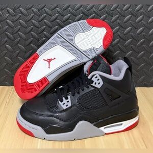 Air Jordan 4 Retro Bred Reimagined (B Grade) FQ8213-006 GS‎ Sizes 6Y